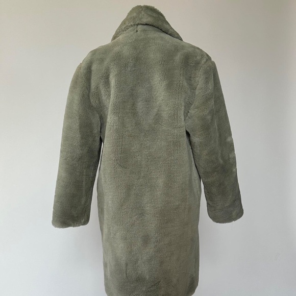 Vintage Faux Fur Coat Gray - Picture 6 of 7